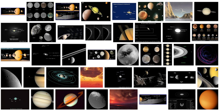 Saturn moons