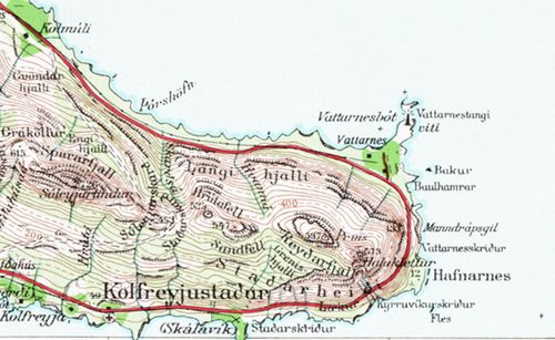 vattarnes klippa landmaelingar atlasblad gerpir