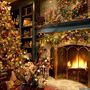 christmas tree inside the house