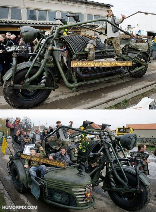 Powered by 800 Horsepower engine of a Russian T55 tank, weights 4,740 kg (10,450 lbs).