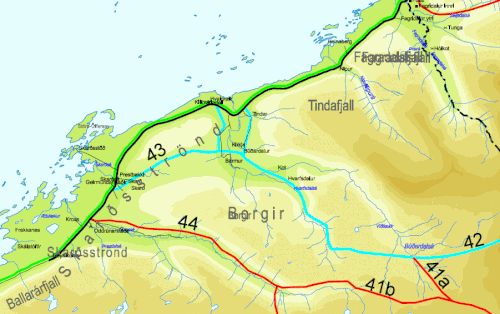 kort af skar  skarsstrnd