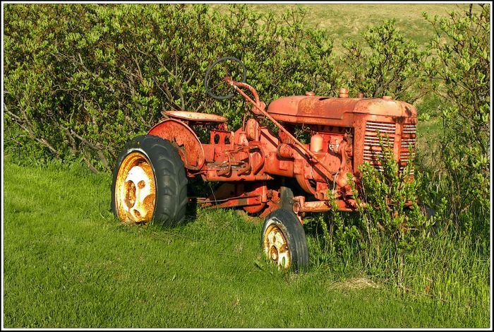 Gamall traktor