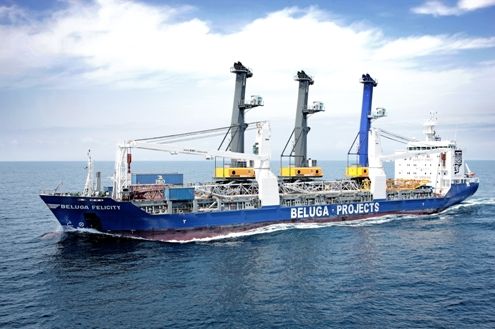 Beluga Felicity Harbour Cranes 2 500p