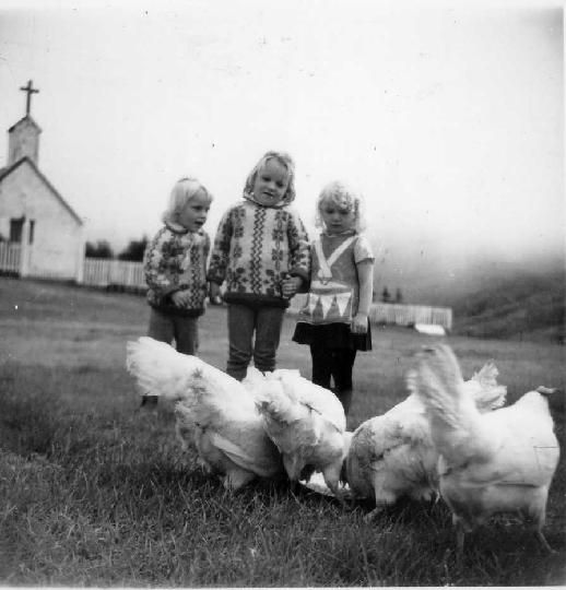 Fra, Jna Magga og Kristn, sumari 1968