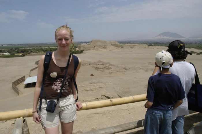 Berglind  Huaca del Luna med tsyni ad del sol