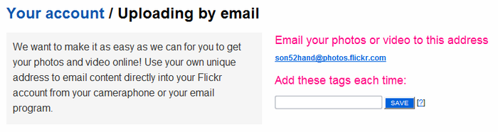 flickr send email