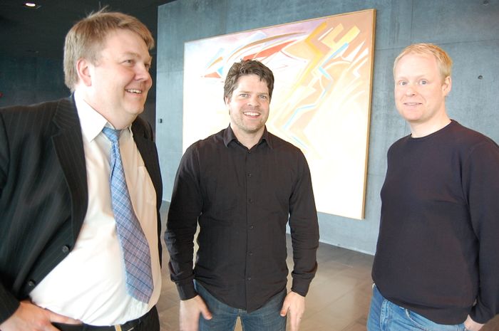 Gunnar President with the FMs Sigurur Dai Sigfssona and Sigurbjrn Bjrnsson