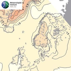 Veðurlagsspá Norsku Veðurstofunnar 