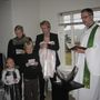 Við fjölskyldan og SIgurður prestur