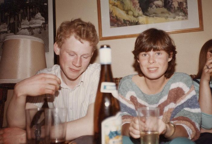Lokaparty 6U 1983 Hannes Valur og Hrafnhildur