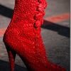 Givenchy Red Laced Boots