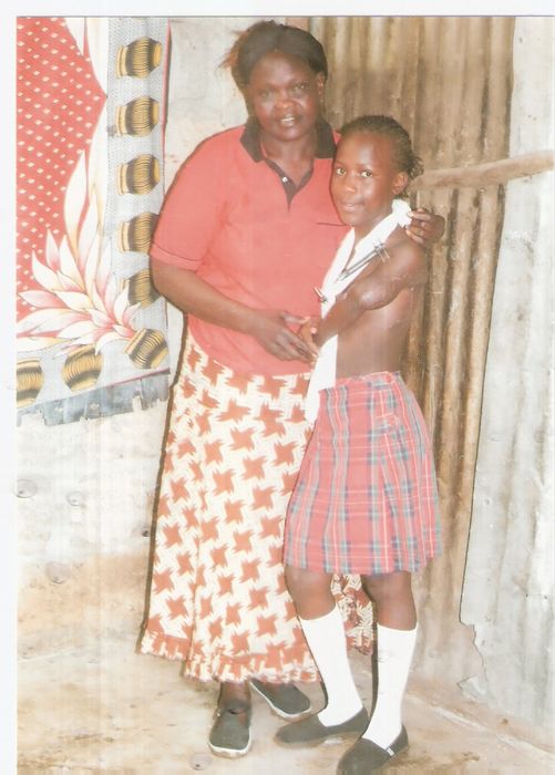 Sylvia Mwanikha with Lucy Odipo