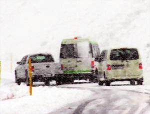 Bílar í Oddskarði 30.ágúst 2005
