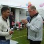 hvað skyldi þeir ræða um? getur það verið golf??
