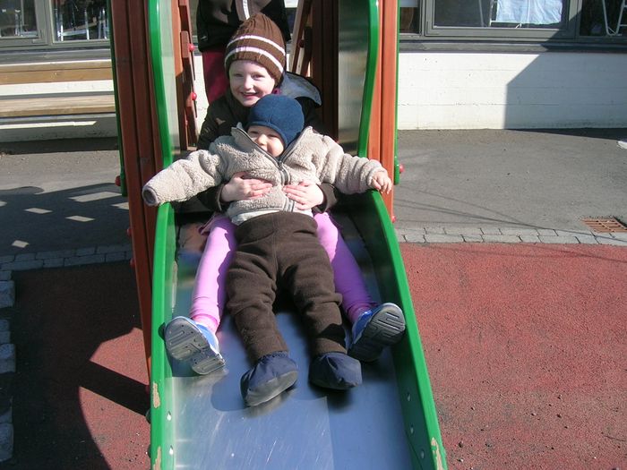 Asdis et Daniel dans le park