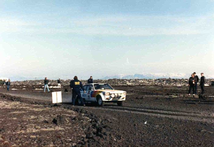 1987 Tomma haust rally.Ford Escort.etta er einhverstaar  suurnesjum