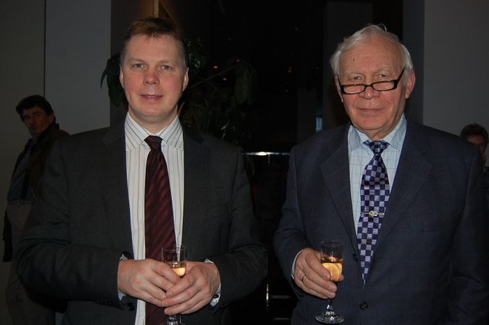 Kjartan Magnsson member of Reykjavik City Council and Einar S. Einarsson former President of ICF