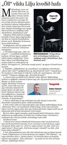 ll vildu Lilju kvei hafa