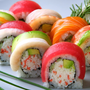Sushi regnbogarulla