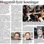 Bloggstríð fyrir kosningar