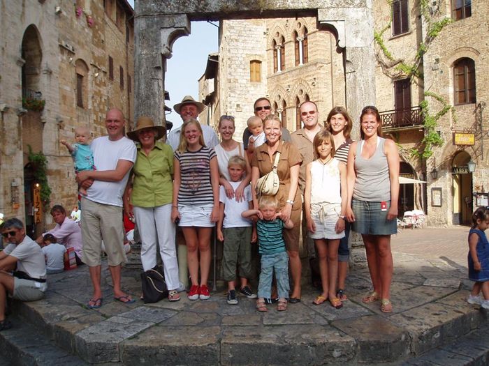 Allir saman komnir  St Gimignano