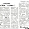 Mjólkurmálið - maðkar í mysunni?
