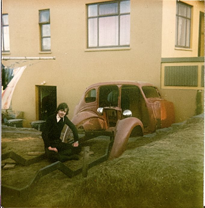 no1 I 15 year old with my 1946 Austin car