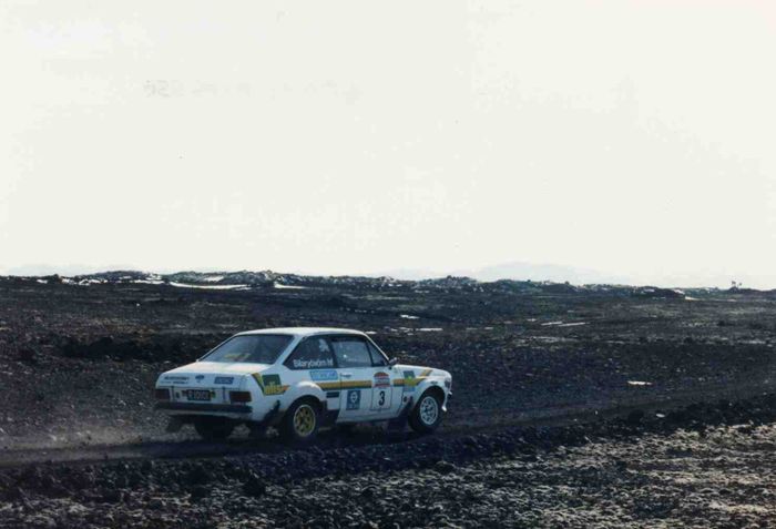 1987 Tomma haust rally.Ford Escort Rs.Jn og Rnar.eir uru slandsmeistarar etta r