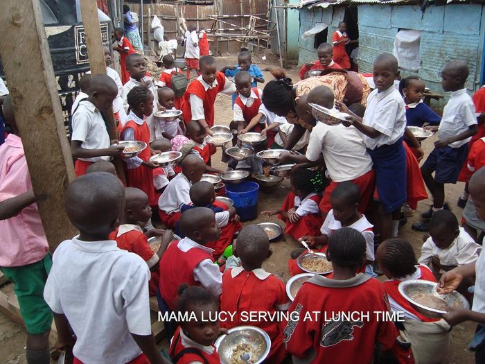 Children taking Lunch