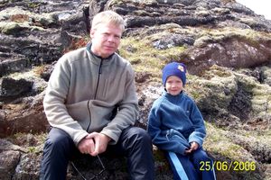Feðgarnir saman
