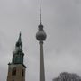 Elsta kirkja í Berlín og TV tower