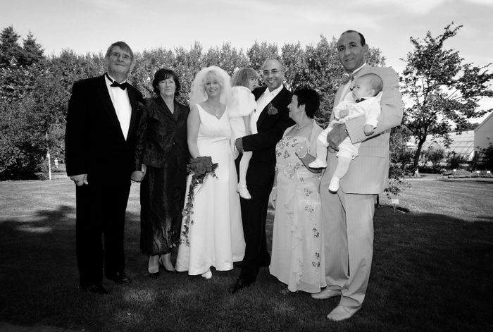 La famille en noir et blanc