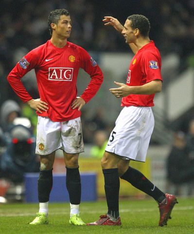 Ronaldo og Rio Ferdinand