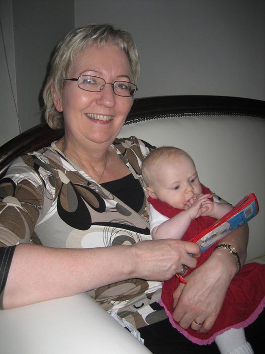 Mamma og Sara skvsa