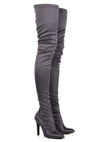 Stella McCartney Thigh High Satin Boots