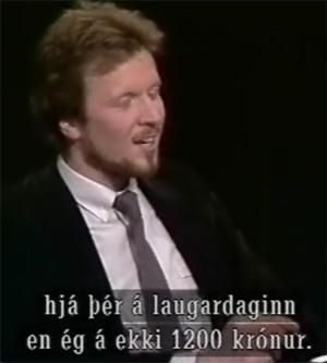 Stefn lafsson  Sjnvarpinu 1984