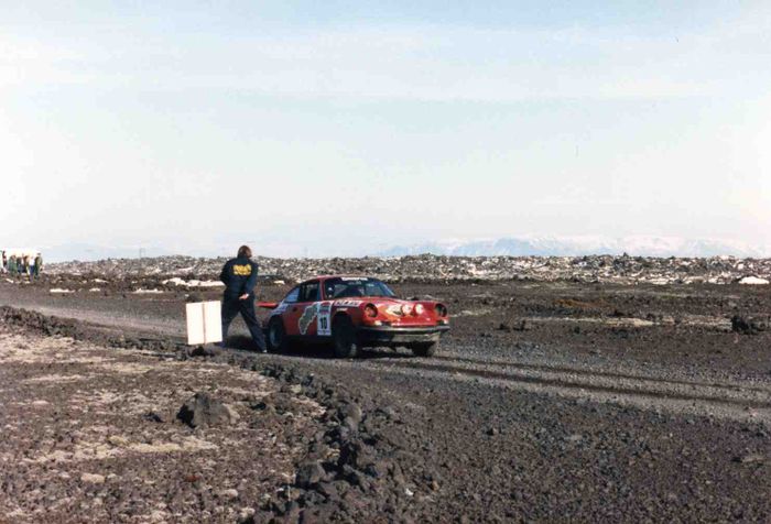 1987 Tomma haust rally.Porsche og etta er Jn S heitin og Gubergur