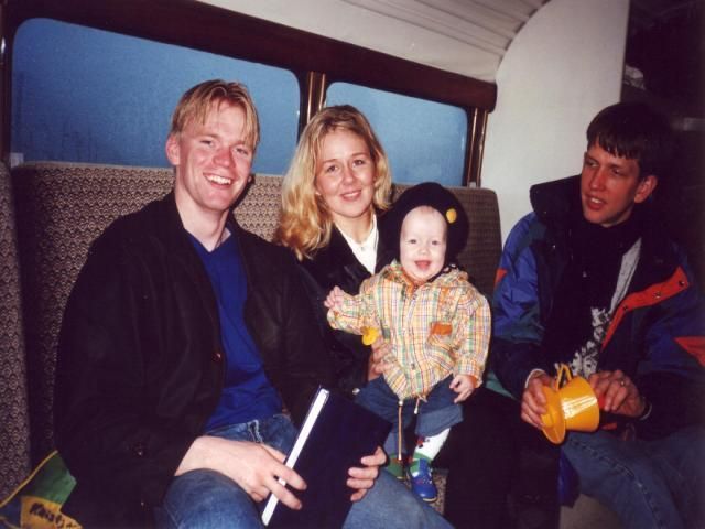 Siggi,Sonja,Kalli og gst li 1997  rtuni Draumnum :-)