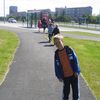 Við tókum strætó