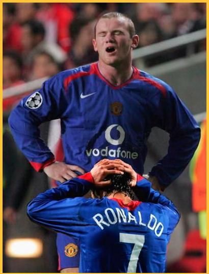 Rooney og Ronaldo