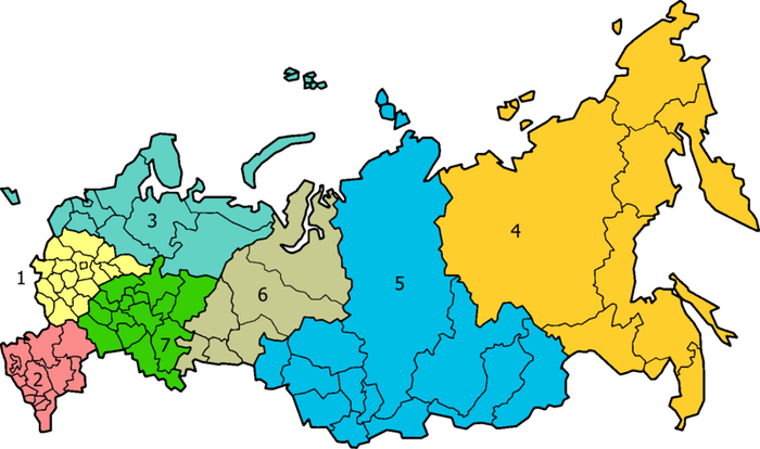 800px Federal districts of Russia