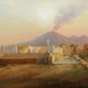 Vesúvíus og Pompeii 1800