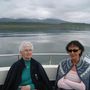 Sigling í Hvalfirði. Mamma og Halla pól.