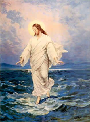 jesus walk water