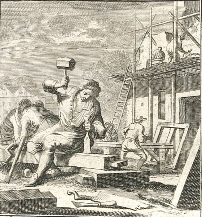 Fotothek df tg 0008600 Stndebuch ^ Handwerk ^ Beruf ^ Zimmerei ^ Zimmerer ^ Tischler2