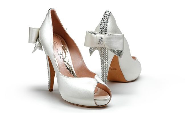 Aruna Seth - Cerise Heel Ivory Satin