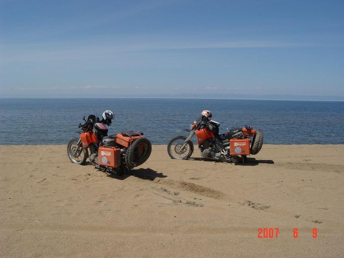 Fastir vid Baikal vatn