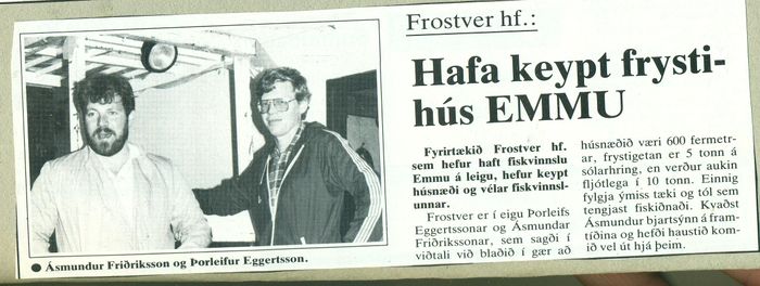 Frostver hefur keypt frystihs Emmu