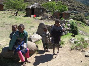 Fra Malealea-dalnum i Lesotho