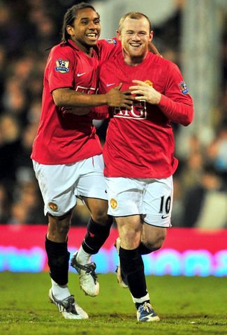 Anderson og Wayne Rooney